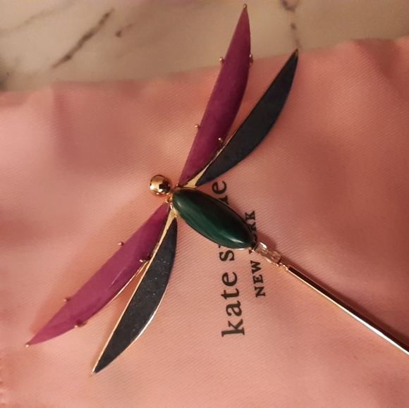Nwt Authentic Kate Spade Dragonfly brooch defect - Picture 4 of 5